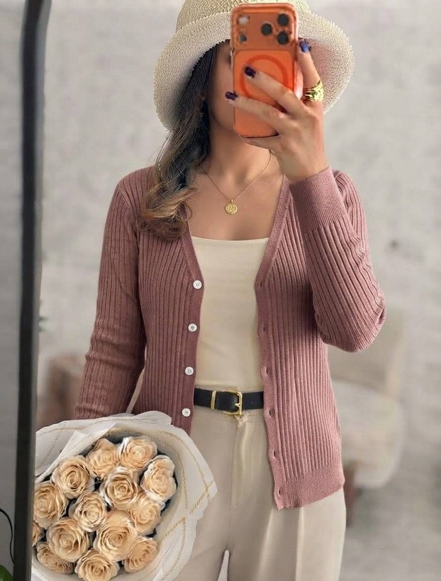 ژاکت بافت وارداتی کاردیگن بافت زنانه دخترانه خارجی