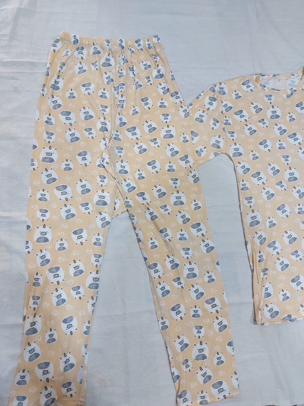 ست بلوز شلوار راحتی زنانه دخترانه نخ پنبه