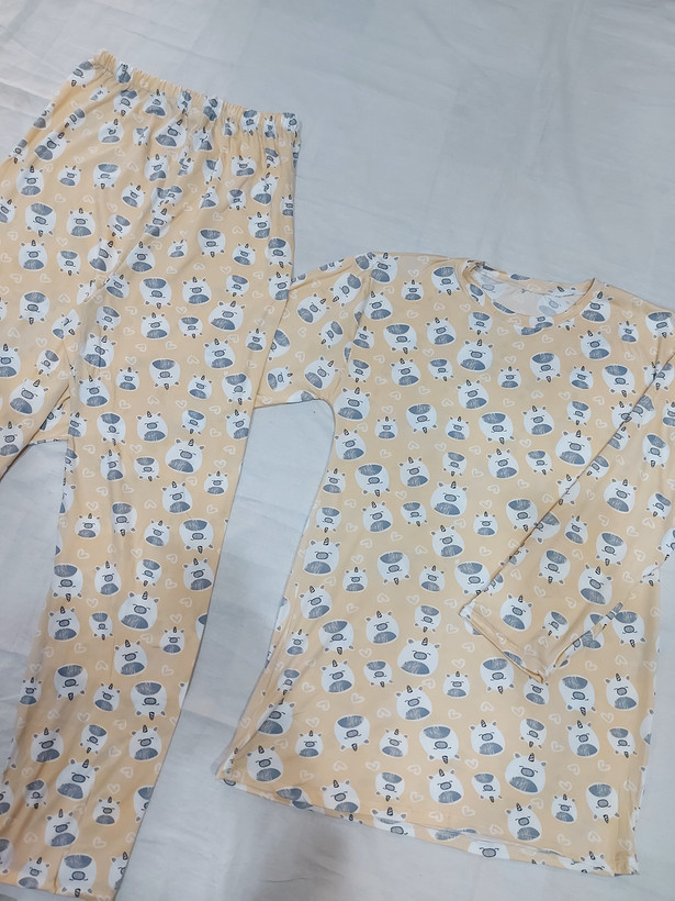 ست بلوز شلوار راحتی زنانه دخترانه نخ پنبه