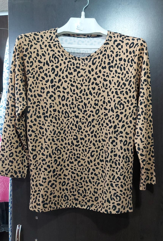 بلوز موهر پاییزی زنانه یقه گرد فری سایز